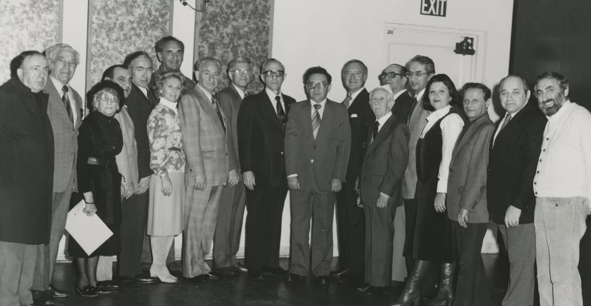 Founding members of Holocaust Museum LA gathered for a group portrait
